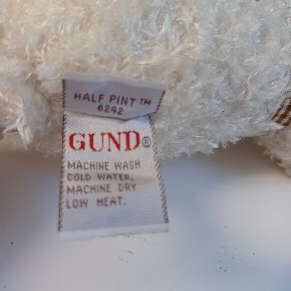 Gund Half Pint Small Ivory Bear Plush Toy - Picture 4 of 12
